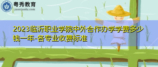 2023临沂职业学院中外合作办学学费多少钱一年-各专业收费标准 2023临沂职业学院中外合作办学学费多少钱一年-各专业收费标准