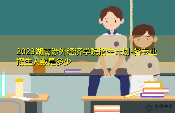 2023湖南涉外经济学院招生计划-各专业招生人数是多少 2023湖南涉外经济学院招生计划-各专业招生人数是多少