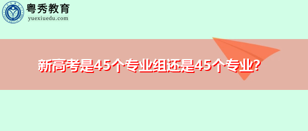 新高考是45个专业组还是45个专业？