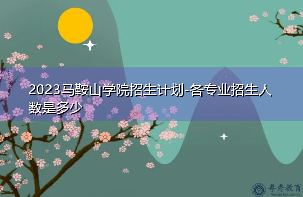 2023马鞍山学院招生计划-各专业招生人数是多少