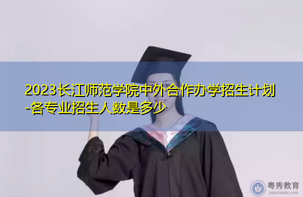 2023长江师范学院中外合作办学招生计划-各专业招生人数是多少