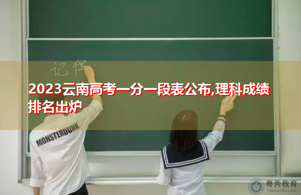 2023云南高考一分一段表公布,理科成绩排名出炉 2023云南高考一分一段表公布,理科成绩排名出炉