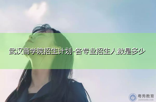 武汉商学院招生计划-各专业招生人数是多少