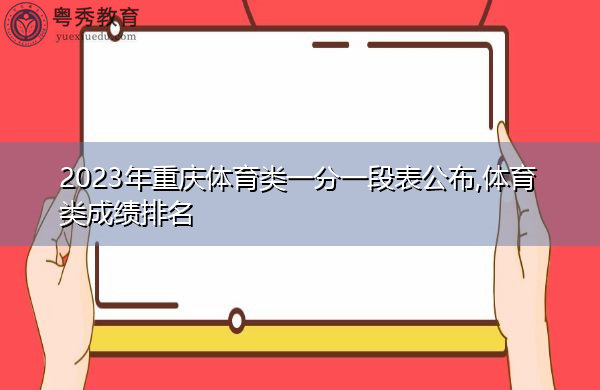 2023年重庆体育类一分一段表公布,体育类成绩排名