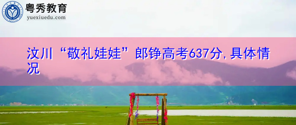 汶川“敬礼娃娃”郎铮高考637分,具体情况 汶川“敬礼娃娃”郎铮高考637分,具体情况