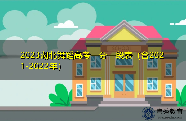 2023湖北舞蹈高考一分一段表（含2021-2022年）
