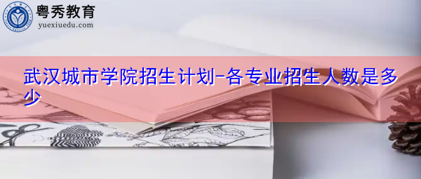 武汉城市学院招生计划-各专业招生人数是多少 武汉城市学院招生计划-各专业招生人数是多少