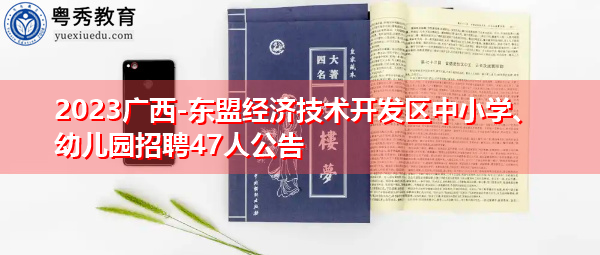 2023广西-东盟经济技术开发区中小学、幼儿园招聘47人公告