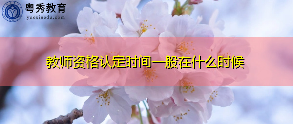 教师资格认定时间一般在什么时候