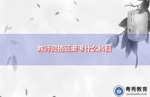 教师资格证要考什么科目