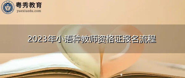 2023年小语种教师资格证报名流程 2023年小语种教师资格证报名流程