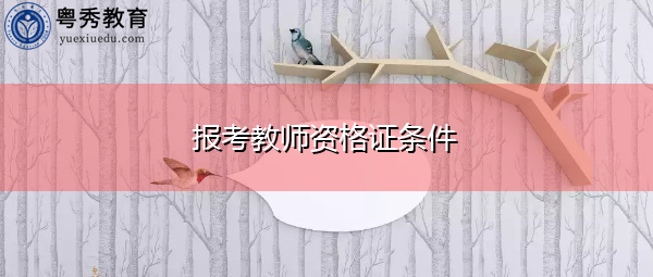 报考教师资格证条件 报考教师资格证条件