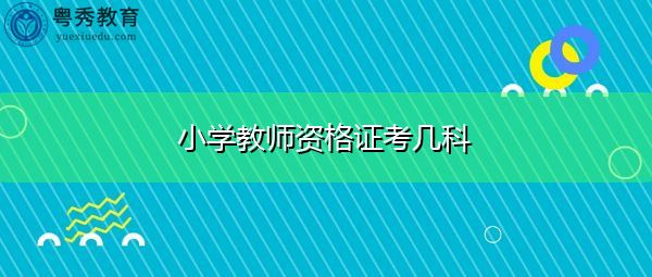 小学教师资格证考几科 小学教师资格证考几科