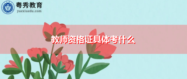 教师资格证具体考什么 教师资格证具体考什么