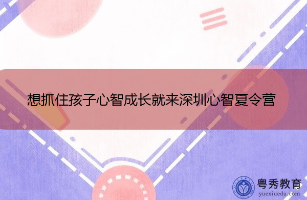 想抓住孩子心智成长就来深圳心智夏令营 想抓住孩子心智成长就来深圳心智夏令营