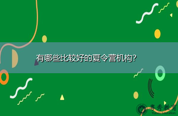 有哪些比较好的夏令营机构？