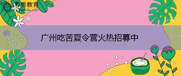 广州吃苦夏令营火热招募中