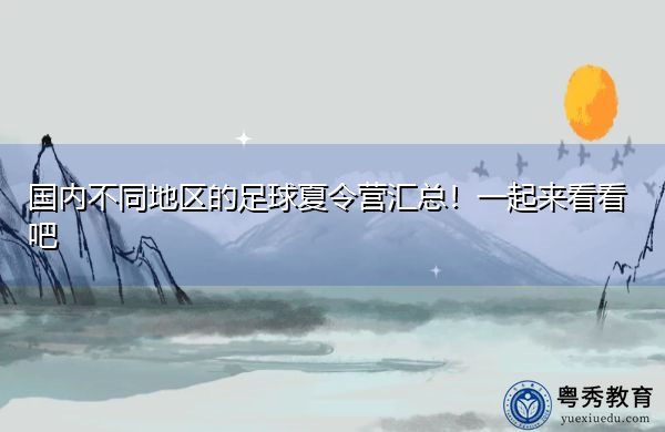 国内不同地区的足球夏令营汇总!一起来看看吧 国内不同地区的足球夏令营汇总!一起来看看吧