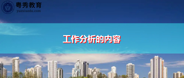 工作分析的内容
