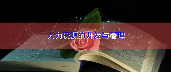 人力资源的开发与管理 人力资源的开发与管理