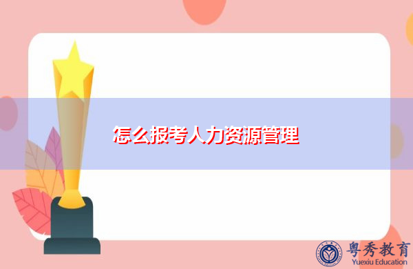 怎么报考人力资源管理
