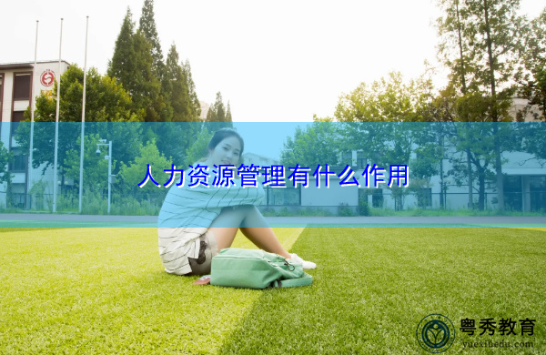 人力资源管理有什么作用