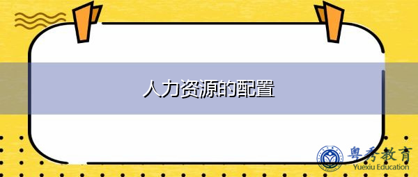 人力资源的配置
