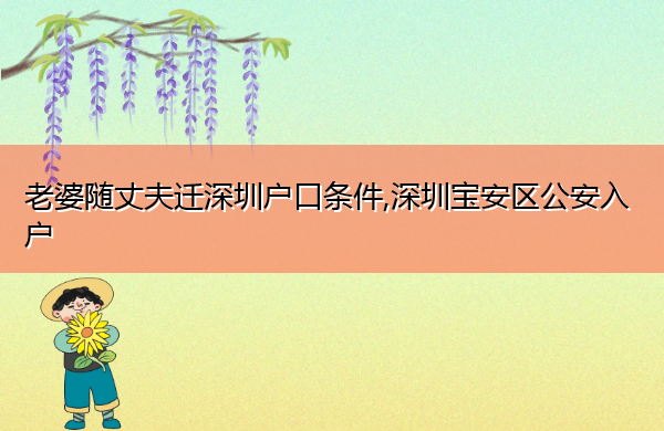 老婆随丈夫迁深圳户口条件,深圳宝安区公安入户 老婆随丈夫迁深圳户口条件,深圳宝安区公安入户
