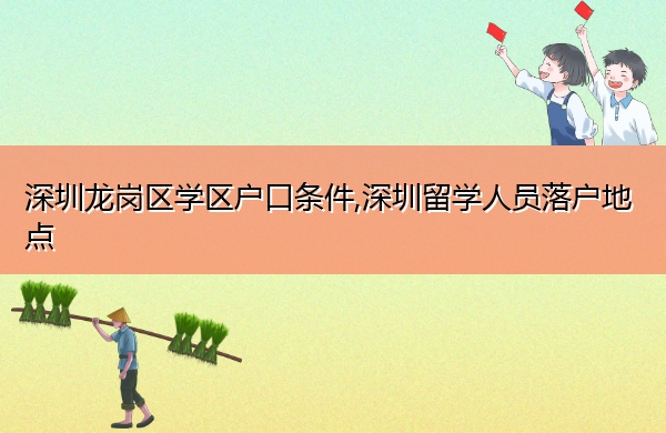 深圳龙岗区学区户口条件,深圳留学人员落户地点