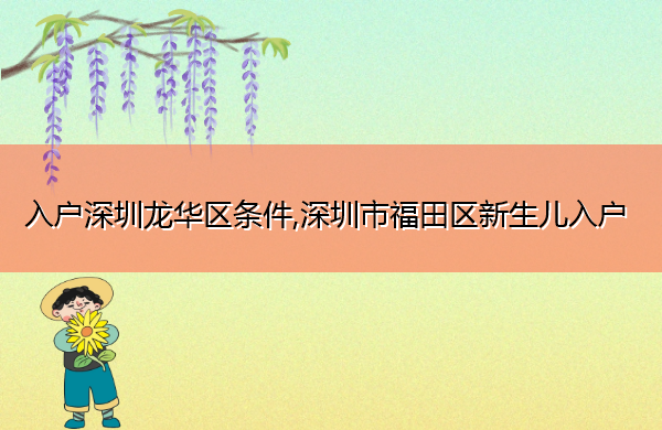 入户深圳龙华区条件,深圳市福田区新生儿入户