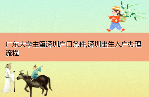 广东大学生留深圳户口条件,深圳出生入户办理流程