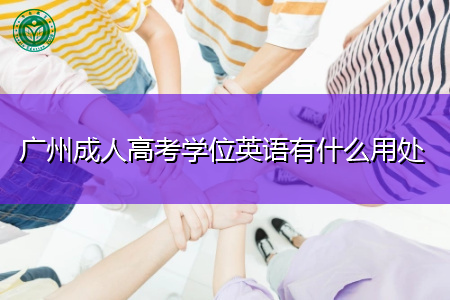 广州成人高考学位英语有什么用处,申请要哪些条件?
