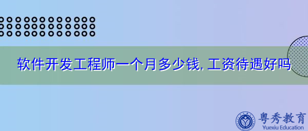 软件开发工程师一个月多少钱,工资待遇好吗 软件开发工程师一个月多少钱,工资待遇好吗