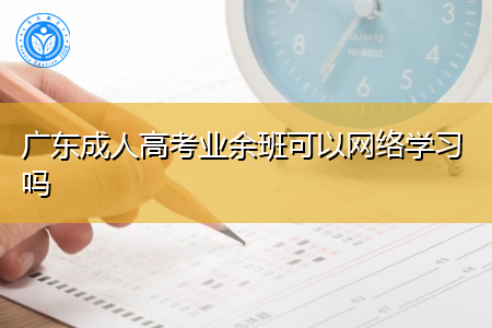 广东成人高考业余班可以网络学习吗