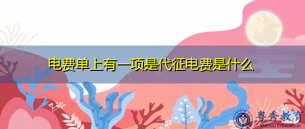 电费单上有一项是代征电费是什么 电费单上有一项是代征电费是什么