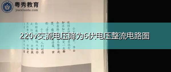 220v交流电压降为6伏电压整流电路图