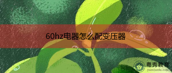 60hz电器怎么配变压器 60hz电器怎么配变压器