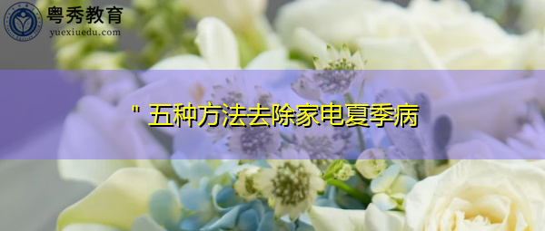 ＂五种方法去除家电夏季病