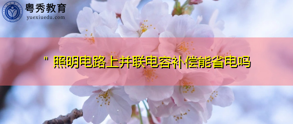 "照明电路上并联电容补偿能省电吗 "照明电路上并联电容补偿能省电吗