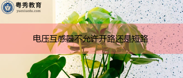 电压互感器不允许开路还是短路 电压互感器不允许开路还是短路