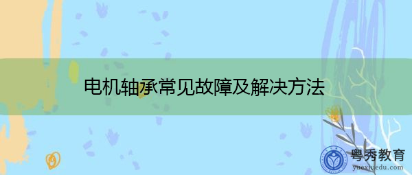 电机轴承常见故障及解决方法 电机轴承常见故障及解决方法
