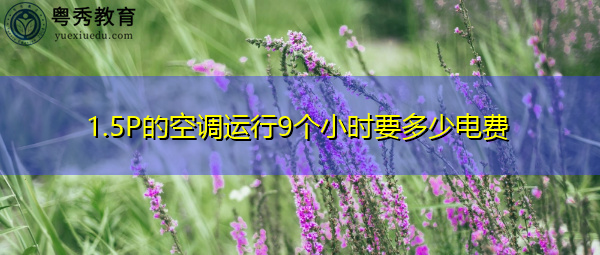 1.5P的空调运行9个小时要多少电费 1.5P的空调运行9个小时要多少电费
