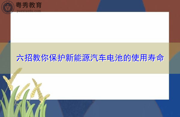 六招教你保护新能源汽车电池的使用寿命 六招教你保护新能源汽车电池的使用寿命