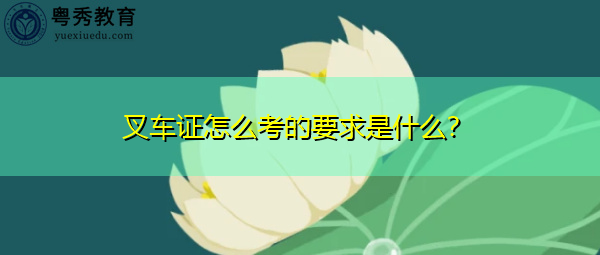 叉车证怎么考的要求是什么? 叉车证怎么考的要求是什么?