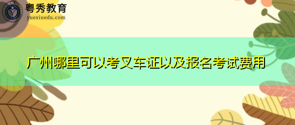 广州哪里可以考叉车证以及报名考试费用 广州哪里可以考叉车证以及报名考试费用