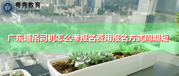 广东塔吊司机怎么考报名费用报名方式周期短