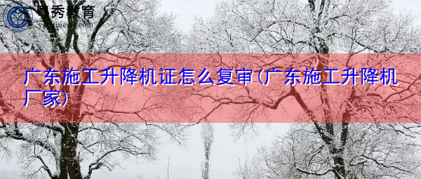 广东施工升降机证怎么复审(广东施工升降机厂家) 广东施工升降机证怎么复审(广东施工升降机厂家)