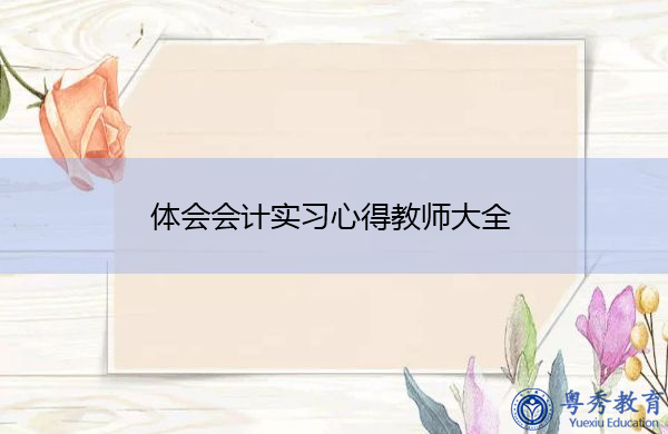 体会会计实习心得教师大全 体会会计实习心得教师大全