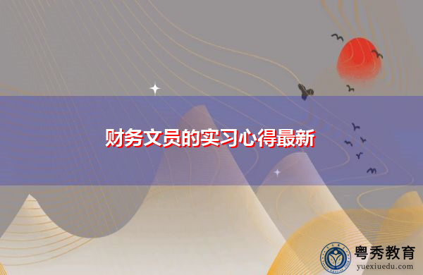财务文员的实习心得最新 财务文员的实习心得最新