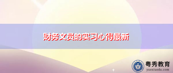 财务文员的实习心得最新 财务文员的实习心得最新